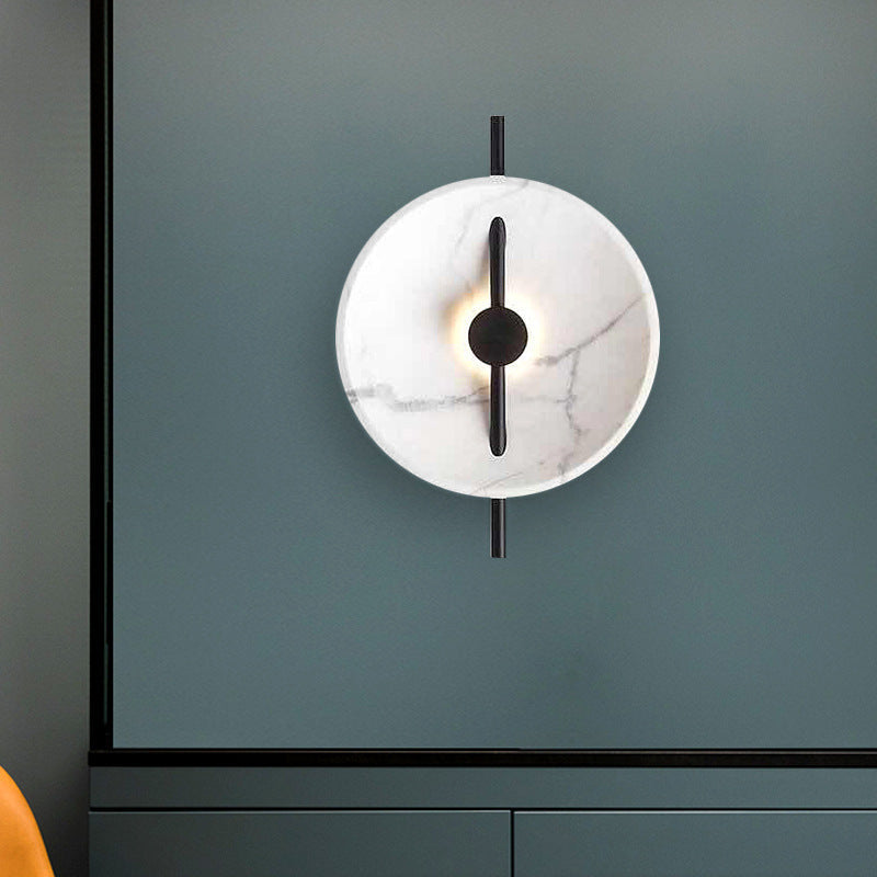 Abstract Design Round Resin Metal LED Wall Sconce Lamp