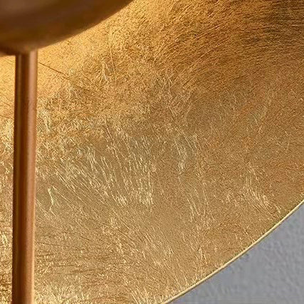 Shabby Chic Round Iron Gold Foil LED Wall Sconce Lamp