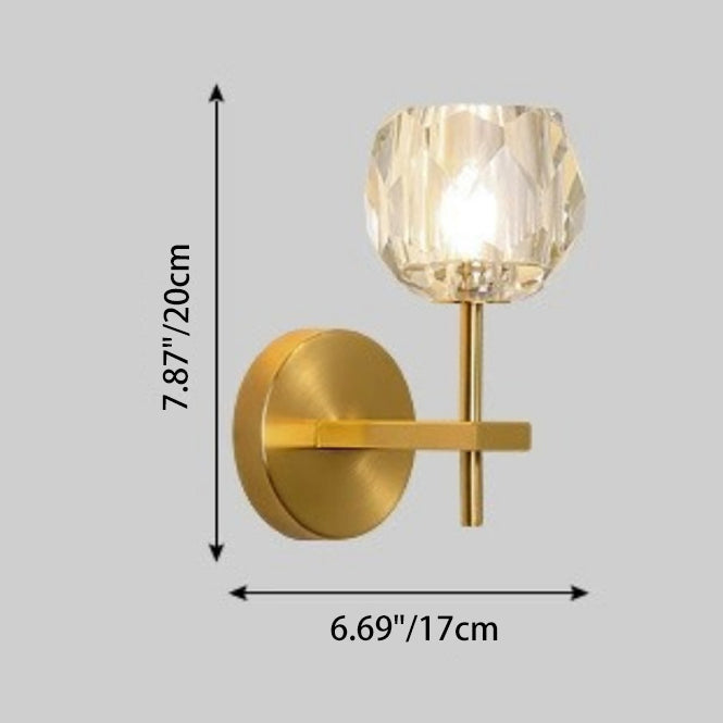 Scandinavian Wall Sconce Lamp With Iron Base 1-Light