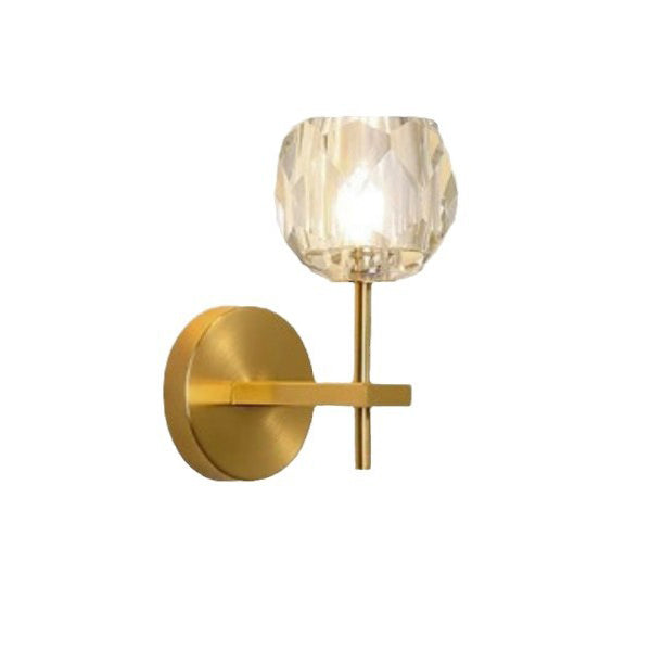Scandinavian Wall Sconce Lamp With Iron Base 1-Light