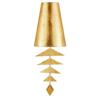 Art Deco Wind Chime-Shaped Iron 1-Light Wall Sconce Lamp