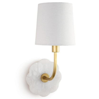 Cylinder Fabric Shade Table Lamp With Brass Base 1-Light