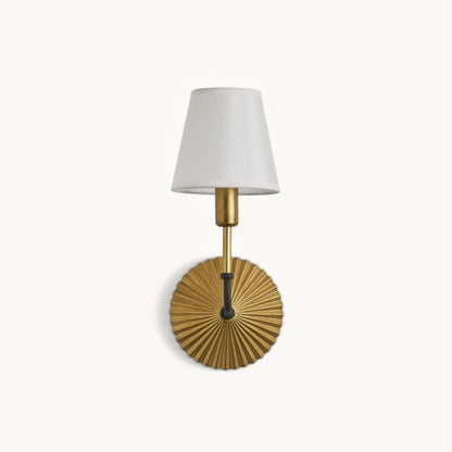 Tapered Shade Wall Sconce Lamp With Metal Base 1-Light