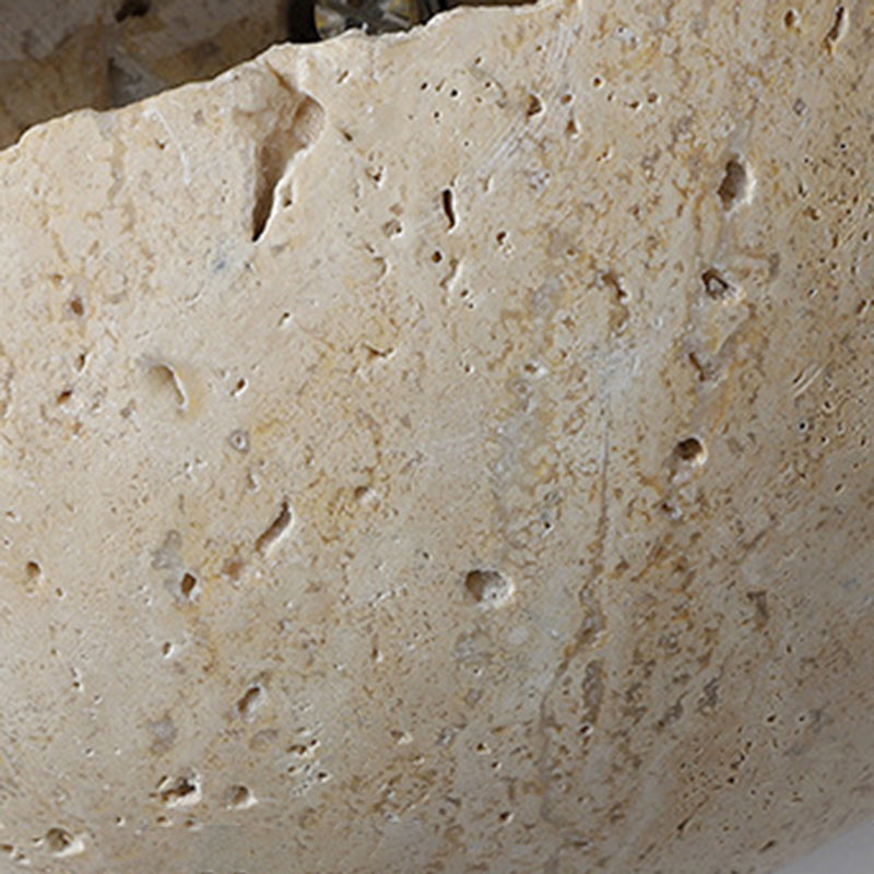 Japanese Yellow Travertine 1-Light Wall Sconce Lamp
