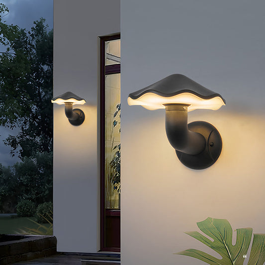 Waterproof Mushroom-Shaped Aluminum PC LED Wall Sconce Lamp