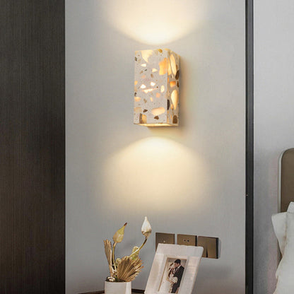 Scandinavian Square Translucent Stone LED Wall Sconce Lamp