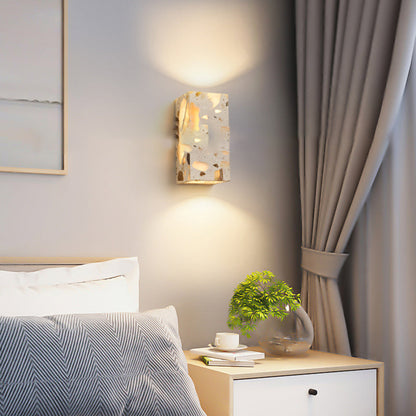 Scandinavian Square Translucent Stone LED Wall Sconce Lamp