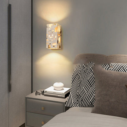 Scandinavian Square Translucent Stone LED Wall Sconce Lamp