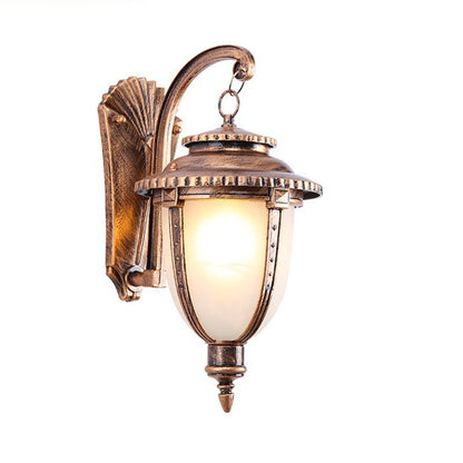 French Faux Marble Aluminum 1-Light Wall Sconce Lamp