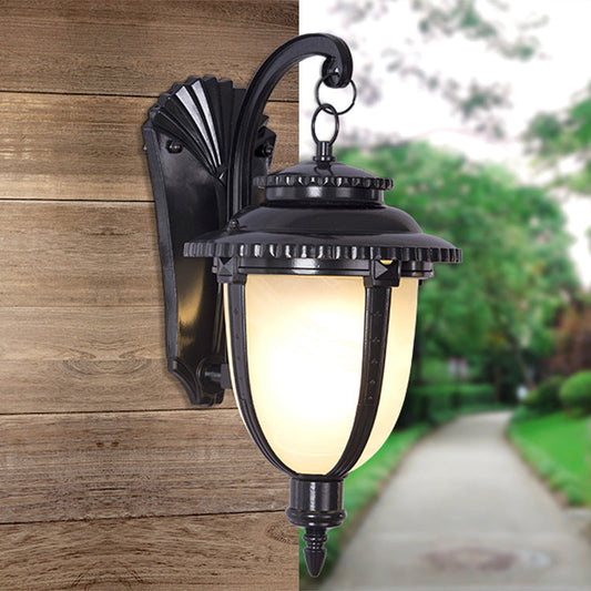 French Faux Marble Aluminum 1-Light Wall Sconce Lamp