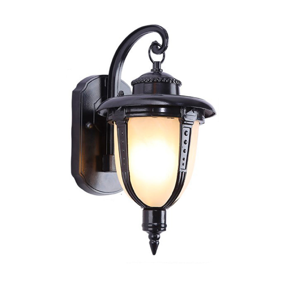 French Faux Marble Aluminum 1-Light Wall Sconce Lamp
