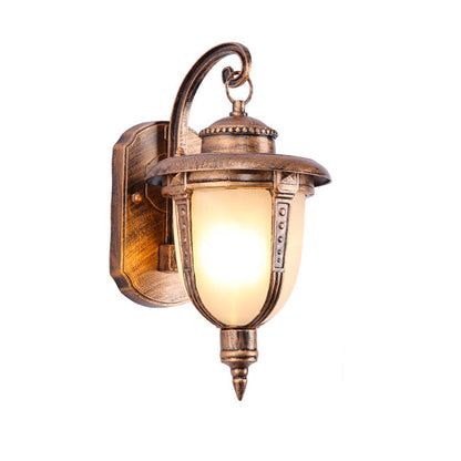French Faux Marble Aluminum 1-Light Wall Sconce Lamp