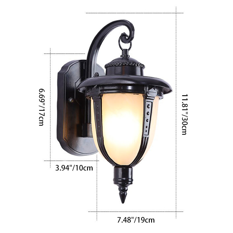 French Faux Marble Aluminum 1-Light Wall Sconce Lamp