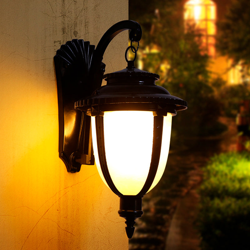 French Faux Marble Aluminum 1-Light Wall Sconce Lamp