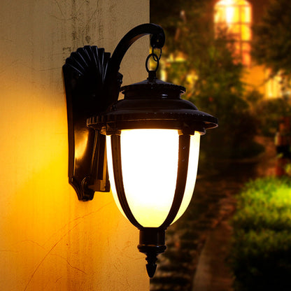 French Faux Marble Aluminum 1-Light Wall Sconce Lamp