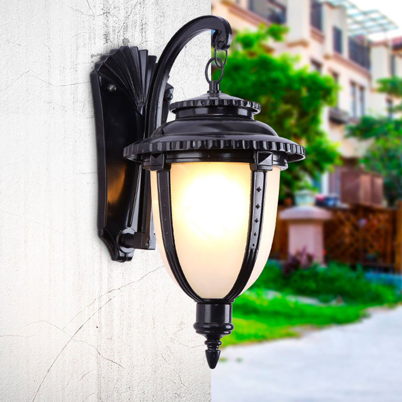 French Faux Marble Aluminum 1-Light Wall Sconce Lamp