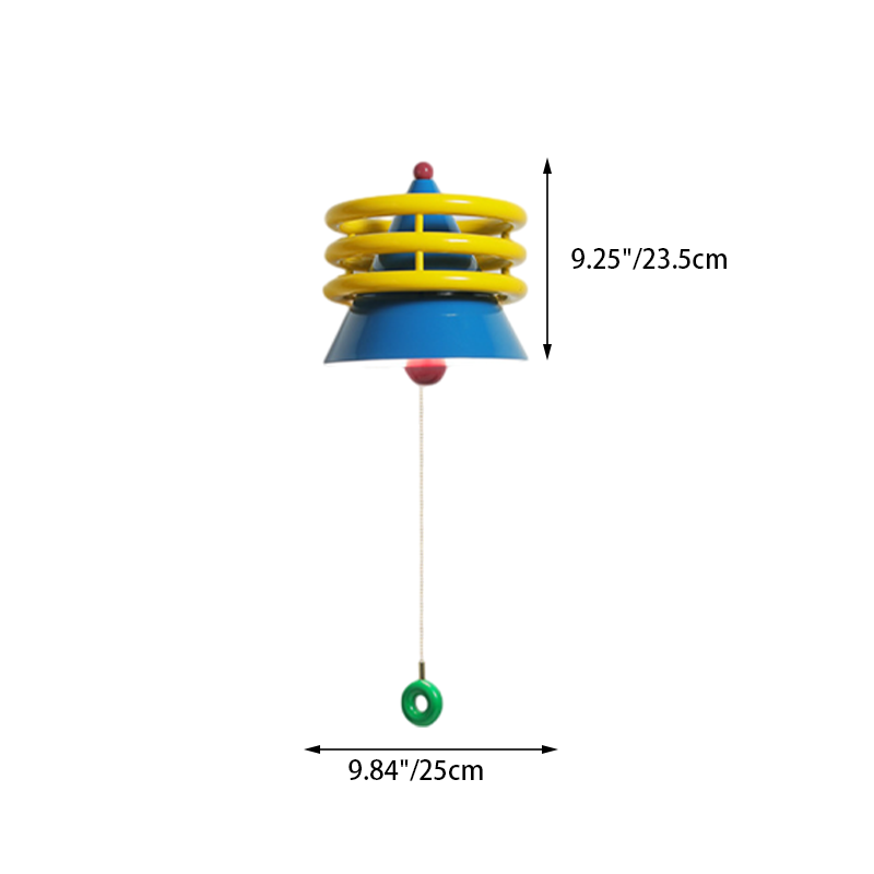 Creative Iron Resin Cone 1-Light Wall Sconce Lamp