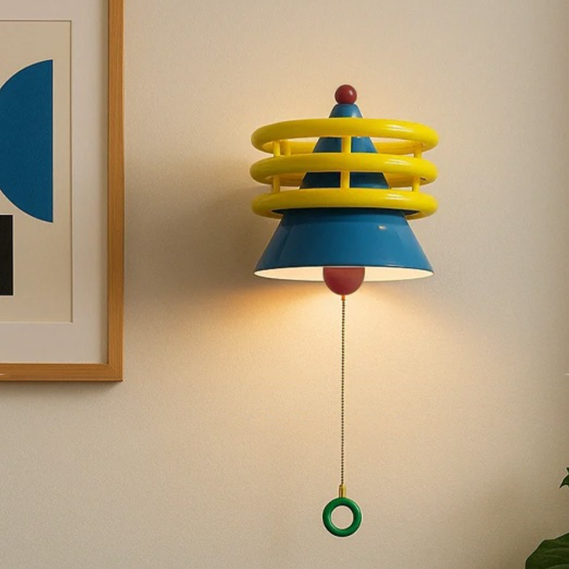 Creative Iron Resin Cone 1-Light Wall Sconce Lamp