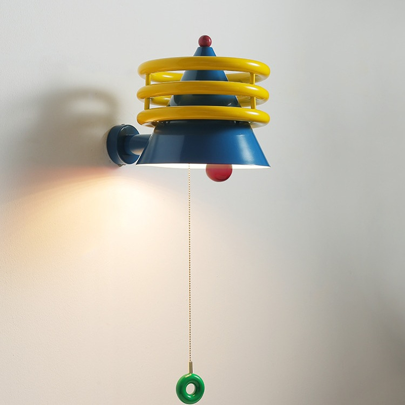 Creative Iron Resin Cone 1-Light Wall Sconce Lamp