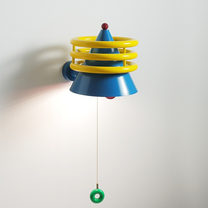 Creative Iron Resin Cone 1-Light Wall Sconce Lamp