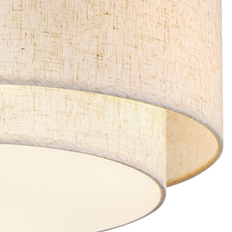 Modern Linen Iron Ceiling Light