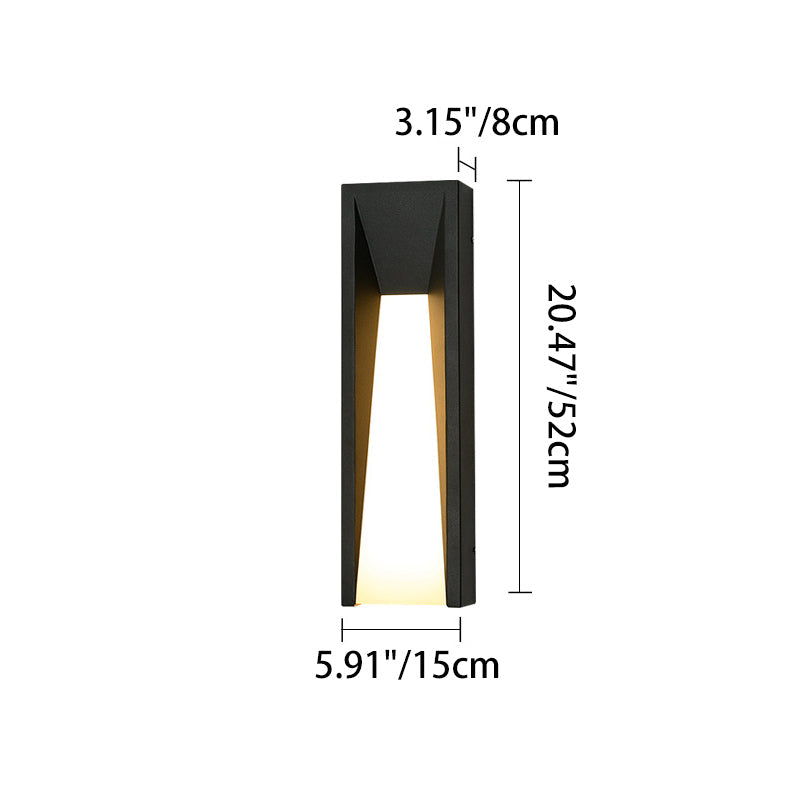 Waterproof Steel Acrylic LED Outdoor Wall Sconce Lamp