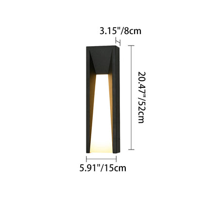 Waterproof Steel Acrylic LED Outdoor Wall Sconce Lamp
