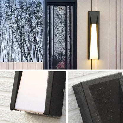 Waterproof Steel Acrylic LED Outdoor Wall Sconce Lamp