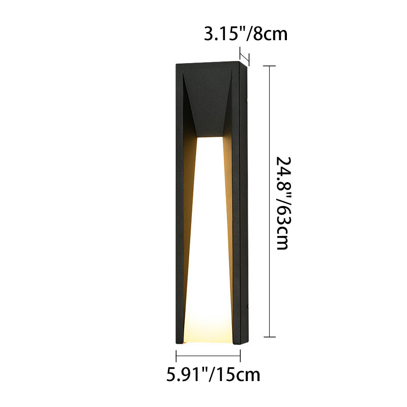 Waterproof Steel Acrylic LED Outdoor Wall Sconce Lamp