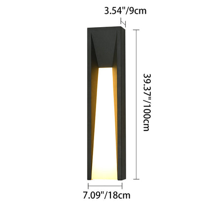 Waterproof Steel Acrylic LED Outdoor Wall Sconce Lamp