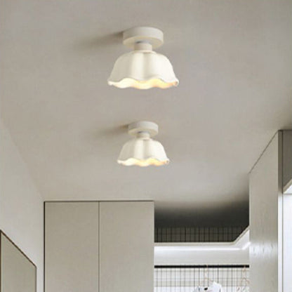 Contemporary Glass Flower Ceiling Light