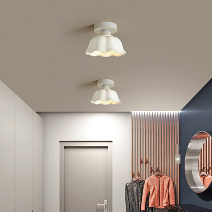 Contemporary Glass Flower Ceiling Light