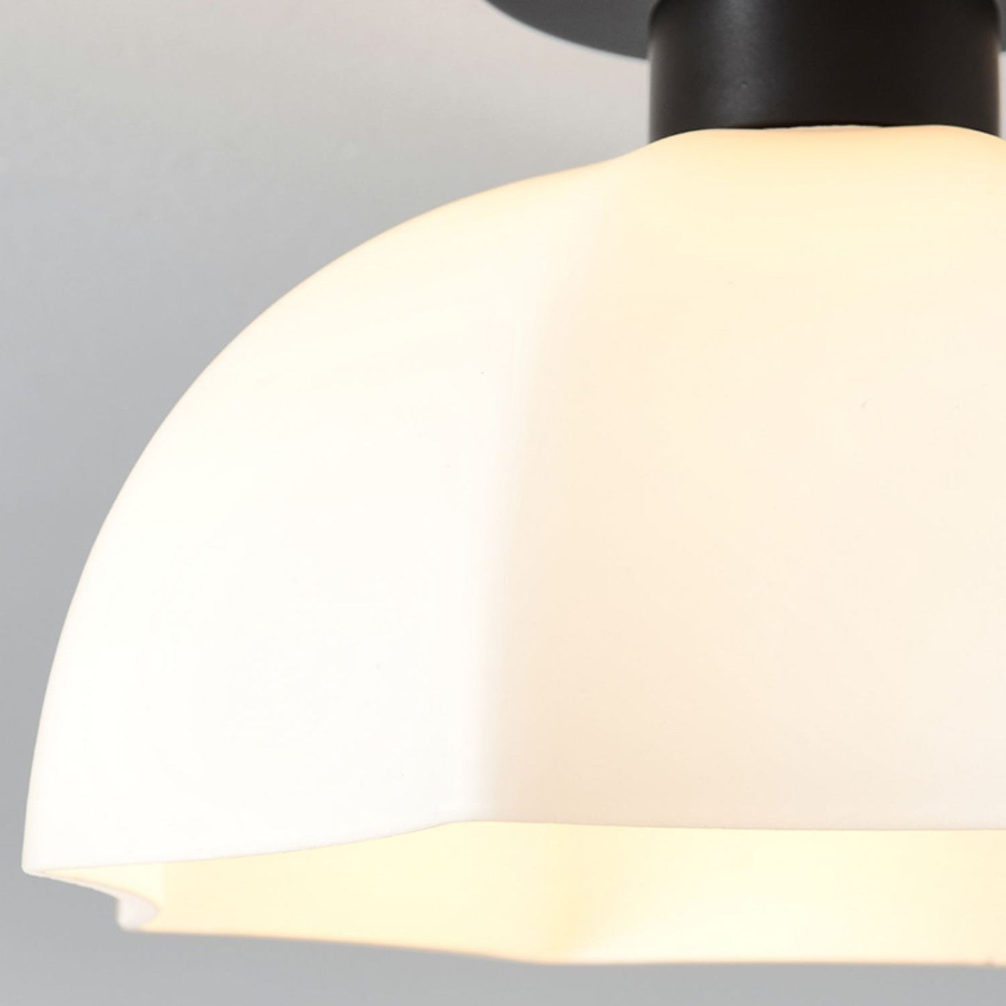 Contemporary Glass Flower Ceiling Light