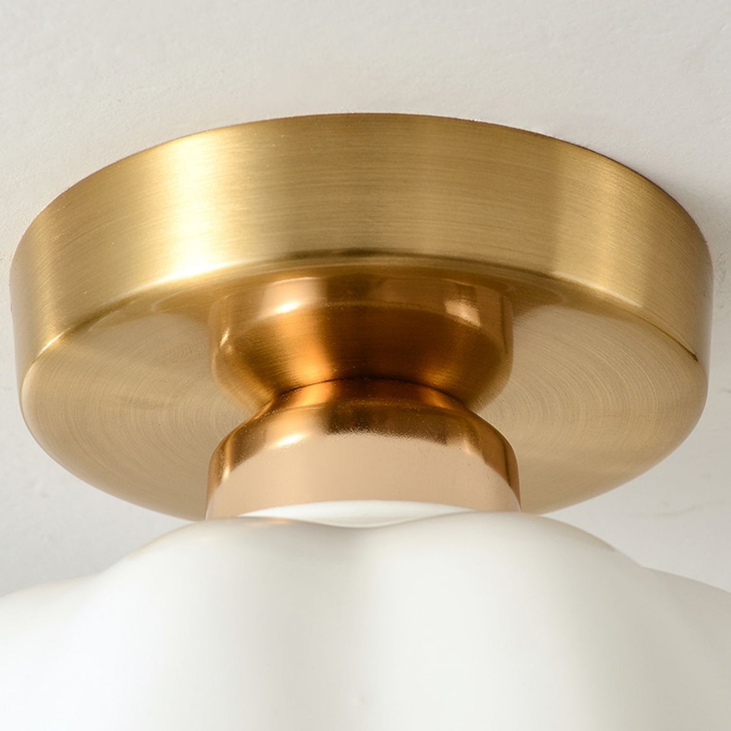 Contemporary Glass Flower Ceiling Light