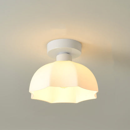 Contemporary Glass Flower Ceiling Light
