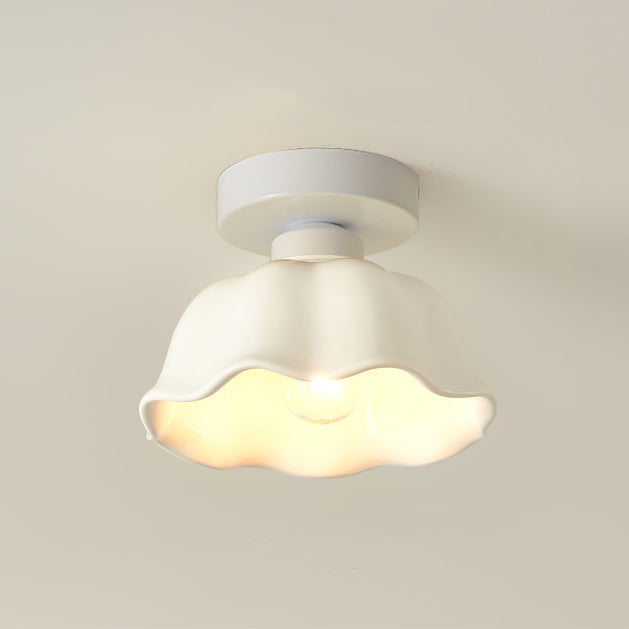 Contemporary Glass Flower Ceiling Light