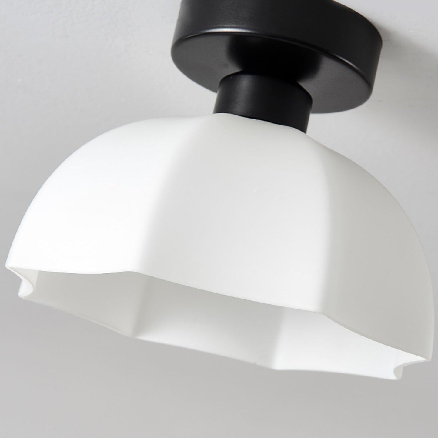 Contemporary Glass Flower Ceiling Light