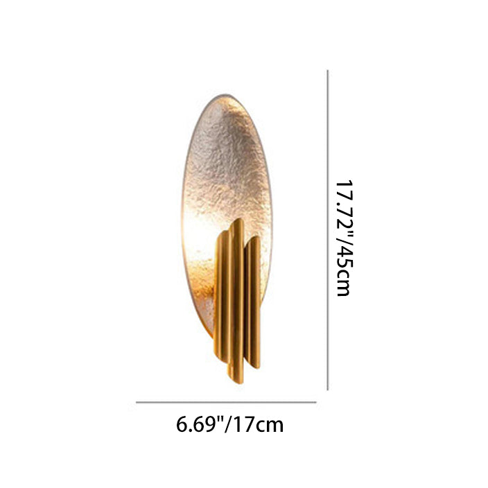 Creative Elliptical Iron Resin 2-Light Wall Sconce Lamp