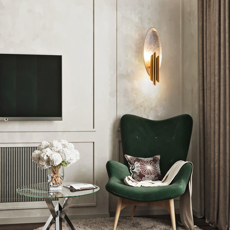 Creative Elliptical Iron Resin 2-Light Wall Sconce Lamp