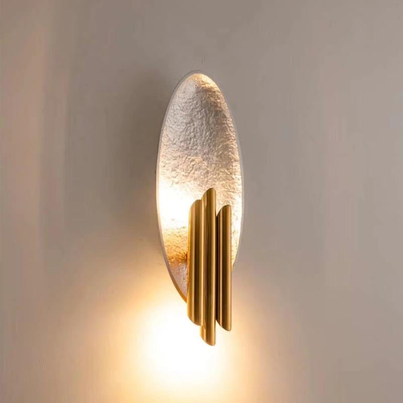 Creative Elliptical Iron Resin 2-Light Wall Sconce Lamp