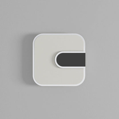 Minimalist Round & Square Iron Acrylic LED Wall Sconce Lamp