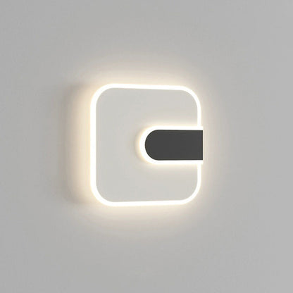 Minimalist Round & Square Iron Acrylic LED Wall Sconce Lamp