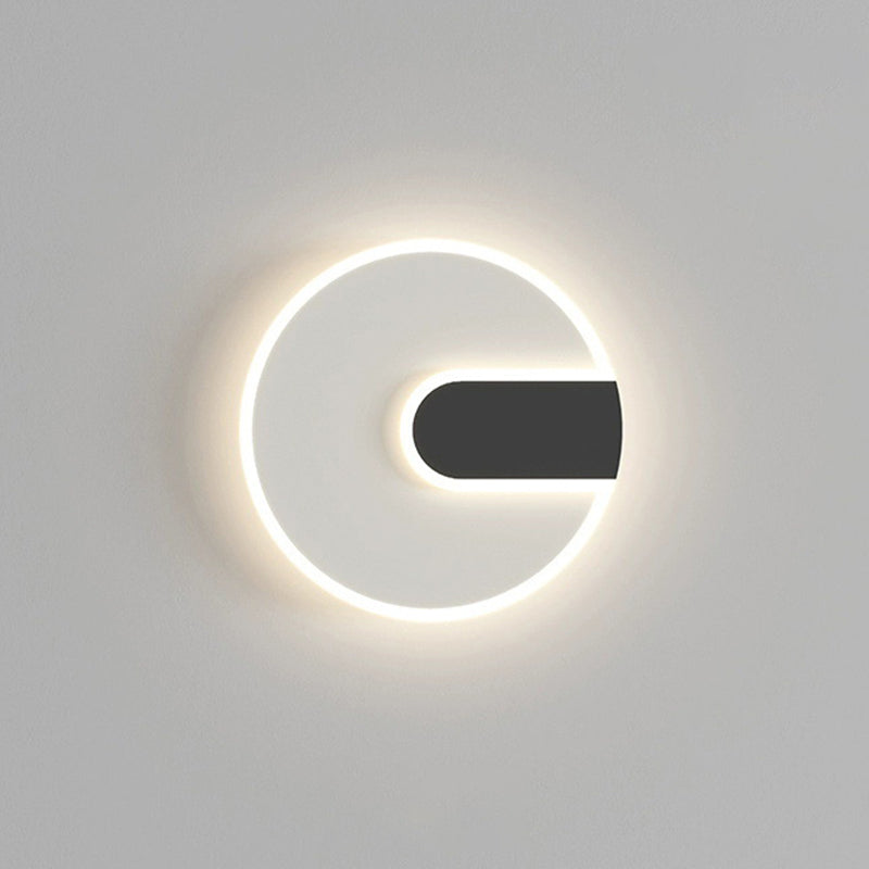 Minimalist Round & Square Iron Acrylic LED Wall Sconce Lamp
