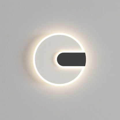 Minimalist Round & Square Iron Acrylic LED Wall Sconce Lamp