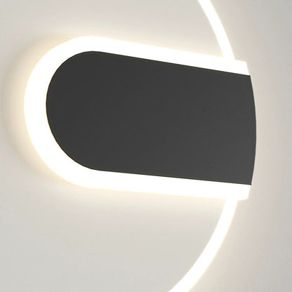 Minimalist Round & Square Iron Acrylic LED Wall Sconce Lamp