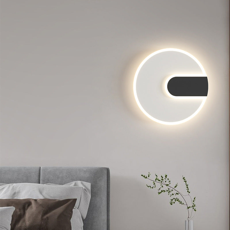 Minimalist Round & Square Iron Acrylic LED Wall Sconce Lamp