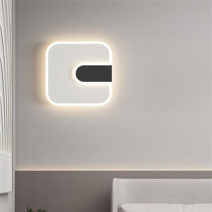 Minimalist Round & Square Iron Acrylic LED Wall Sconce Lamp