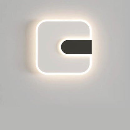 Minimalist Round & Square Iron Acrylic LED Wall Sconce Lamp
