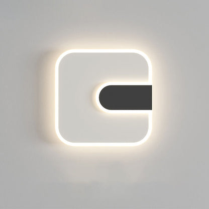 Minimalist Round & Square Iron Acrylic LED Wall Sconce Lamp