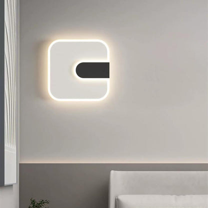 Minimalist Round & Square Iron Acrylic LED Wall Sconce Lamp